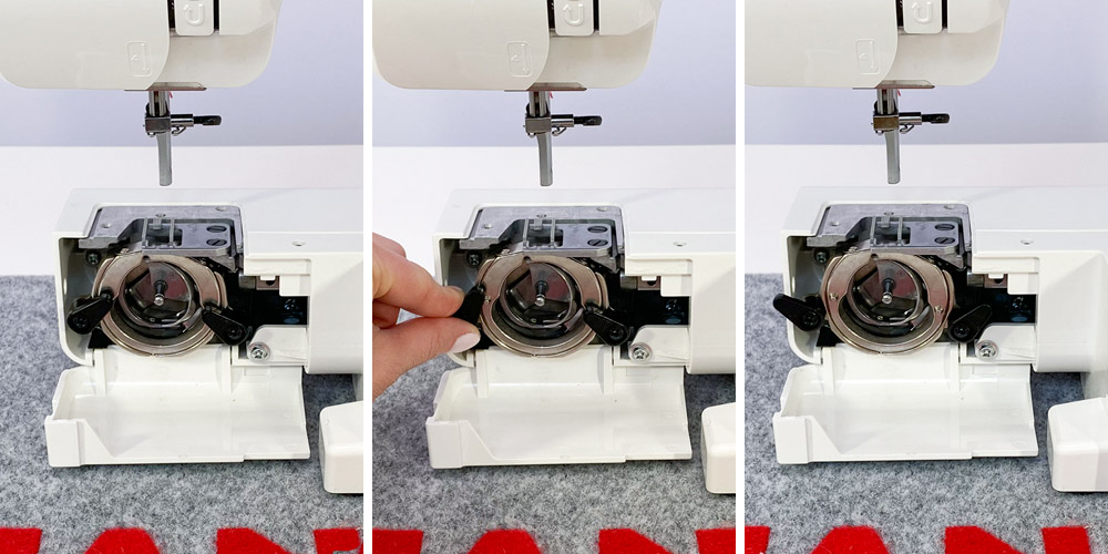 Jak wyjąć chwytacz wahadłowy do czyszczenia maszyny