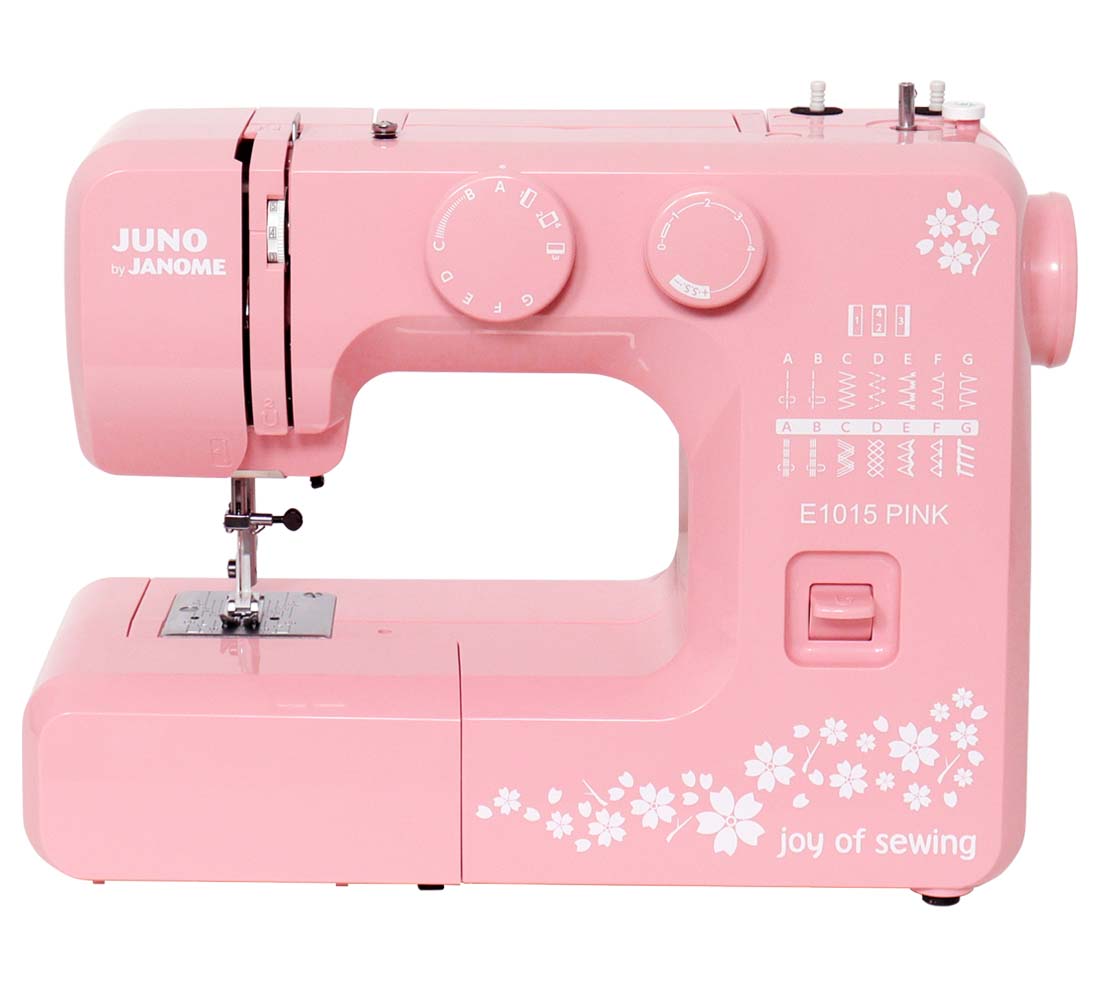 Maszyna do szycia Janome Juno E1015 w kolorze rózowym