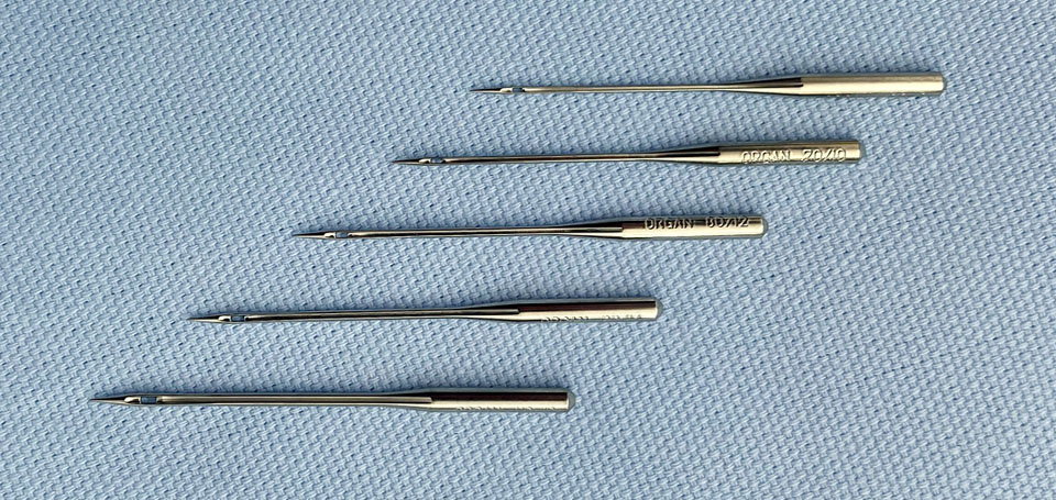 Różne rodzaje igieł do maszyn do szycia