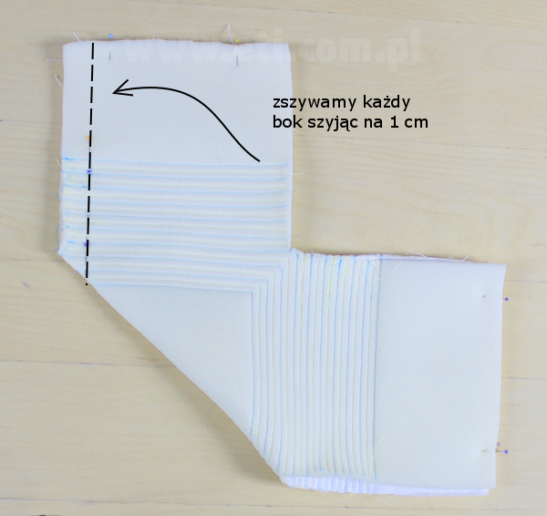Szycie koszyczka - łączenie