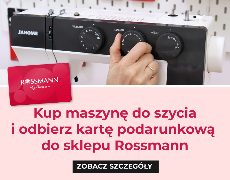 Karta podarunkowa do sklepu Rossmann przy zakupie maszyny do szycia w szyj.pl