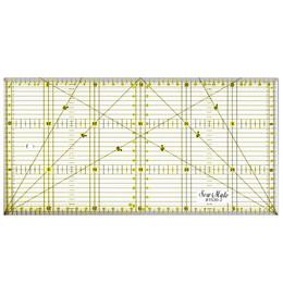  Linijka do patchworku i quiltingu (15 x 30 cm), żółto-czarna, fig. 1 