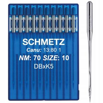  Igły Schmetz DBxK5 do hafciarek przemysłowych, ostre - do tkanin, fig. 1 