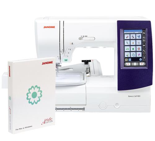 Maszyno-Hafciarka JANOME MC9850 + program hafciarski Janome Artistic Digitzer