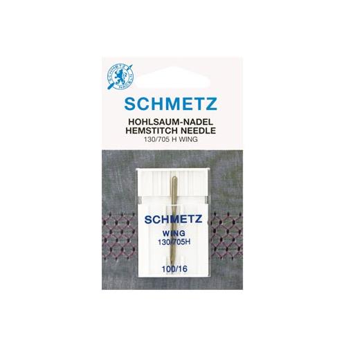  Igła Schmetz ze skrzydełkiem do mereżki 130/705H WING 1x100, fig. 1 