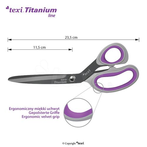  Nożyczki Titanium krawieckie (23,5cm, tytanowe ostrza), fig. 5 