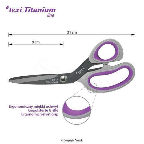  Nożyczki Titanium krawieckie (21cm+13cm, tytanowe ostrza), fig. 12 
