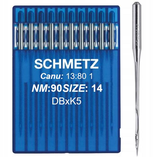  Igły Schmetz DBxK5 do hafciarek przemysłowych, ostre - do tkanin, fig. 1 