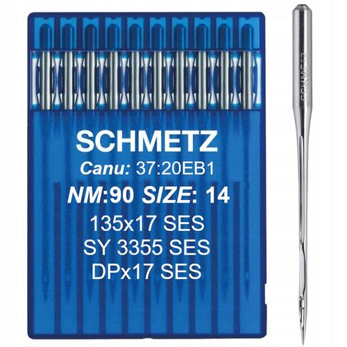 Igły Schmetz 135x17 SES do stebnówek do szycia dzianin (różne grubości), fig. 1 