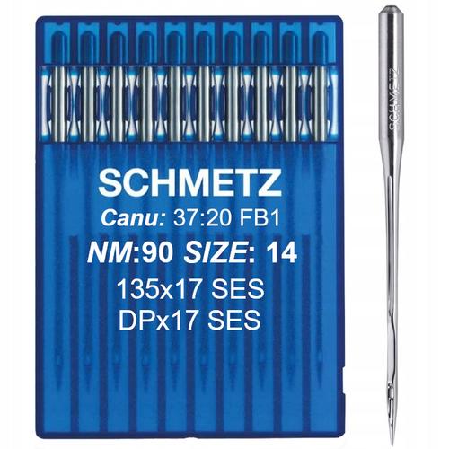  Igły Schmetz 135x17 SUK do stebnówek do szycia dzianin (różne grubości), fig. 1 
