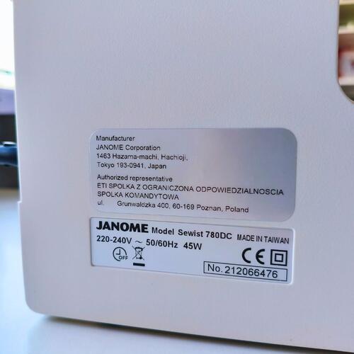  Maszyna do szycia JANOME 780DC [OUTLET], fig. 7 