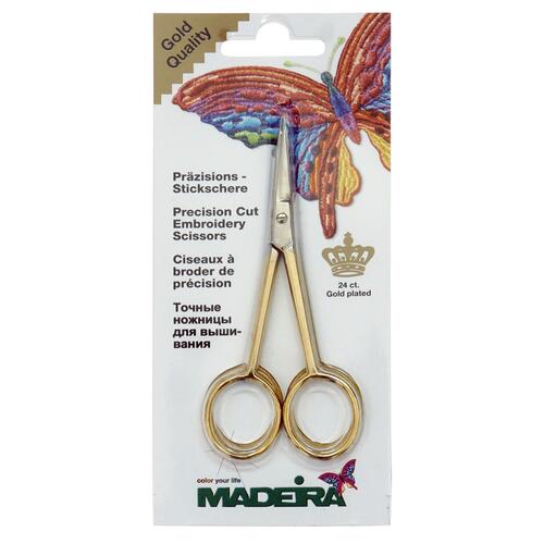  Nożyczki hafciarskie Madeira, zagięte końcowki, fig. 4 