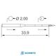  Igły do tkanin Schmetz 135x5 do stebnówek przemysłowych, fig. 4 